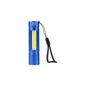 Variante bleu cobalt - Lampe de poche COB en aluminium recyclé Sami