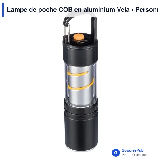 Lampe de poche COB en aluminium Vela - Image 2
