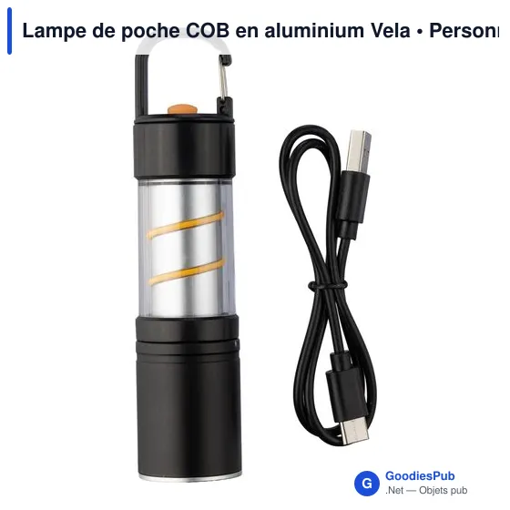 Lampe de poche COB en aluminium Vela - Image 4