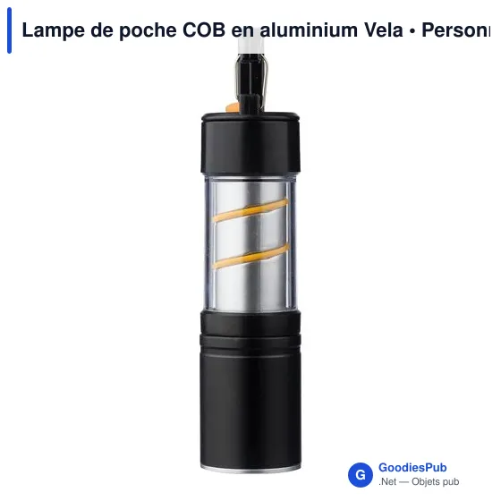 Lampe de poche COB en aluminium Vela - Image 5