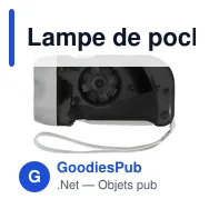 Lampe de poche dynamo Tristan - Miniature 1
