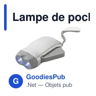 Lampe de poche dynamo Tristan - Miniature 9