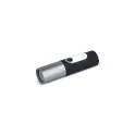 Variante Noir - Lampe de poche LED rechargeable 10 W personnalisable avec logo - Zoom 300 lm