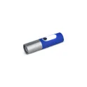 Variante Bleu - Lampe de poche LED rechargeable 10 W personnalisable avec logo - Zoom 300 lm