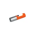 Variante Orange - Lampe de poche LED rechargeable 10 W personnalisable avec logo - Zoom 300 lm