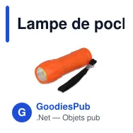 Lampe de poche COB personnalisable en ABS recyclé avec logo - COB - Miniature 2