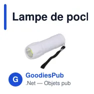 Lampe de poche COB personnalisable en ABS recyclé avec logo - COB - Miniature 3