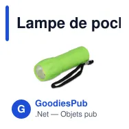 Lampe de poche COB personnalisable en ABS recyclé avec logo - COB - Miniature 4