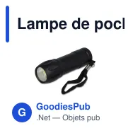 Lampe de poche COB personnalisable en ABS recyclé avec logo - COB - Miniature 6