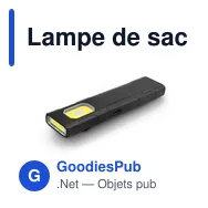 Lampe de sac à dos personnalisable avec logo - Zelik - Miniature 1