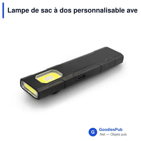 Lampe de sac à dos personnalisable avec logo - Zelik