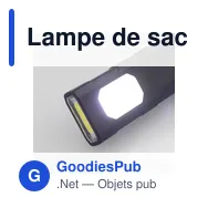 Lampe de sac à dos personnalisable avec logo - Zelik - Miniature 11