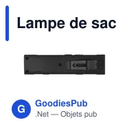 Lampe de sac à dos personnalisable avec logo - Zelik - Miniature 12