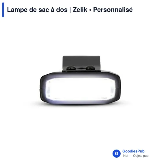 Lampe de sac à dos personnalisable avec logo - Zelik - Image 3