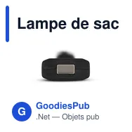 Lampe de sac à dos personnalisable avec logo - Zelik - Miniature 4