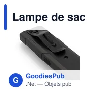 Lampe de sac à dos personnalisable avec logo - Zelik - Miniature 5
