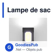 Lampe de sac à dos personnalisable avec logo - Zelik - Miniature 6