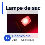 Lampe de sac à dos personnalisable avec logo - Zelik - Miniature 8