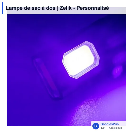Lampe de sac à dos personnalisable avec logo - Zelik - Image 9