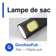 Lampe de sac à dos personnalisable avec logo - Zelik - Miniature 10