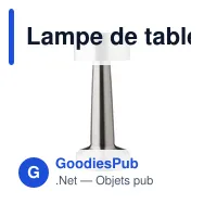 Lampe de table personnalisable Fiorella avec logo - Miniature 11
