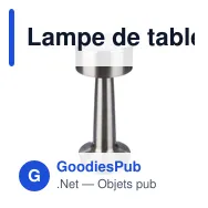 Lampe de table personnalisable Fiorella avec logo - Miniature 12