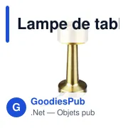 Lampe de table personnalisable Fiorella avec logo - Miniature 3
