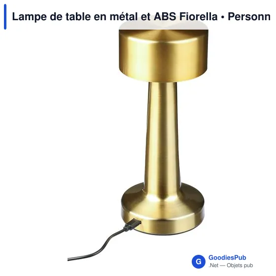 Lampe de table personnalisable Fiorella avec logo - Image 3
