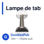 Lampe de table personnalisable Fiorella avec logo - Miniature 7
