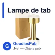Lampe de table personnalisable Fiorella avec logo - Miniature 8