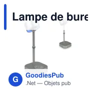 Lampe de bureau personnalisable Xoopar à commande vocale avec logo - Mojiu - Miniature 1