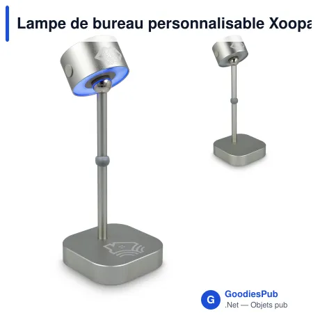 Lampe de bureau personnalisable Xoopar à commande vocale avec logo - Mojiu