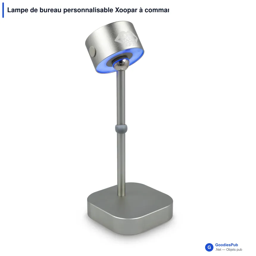 Lampe de bureau personnalisable Xoopar à commande vocale avec logo - Mojiu - Image 2