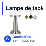 Lampe de table personnalisable 3 modes d'éclairage avec logo - Lumo - Miniature 1