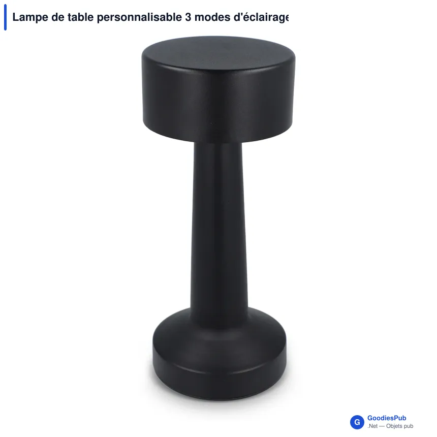 Lampe de table personnalisable 3 modes d'éclairage avec logo - Lumo - Image 3