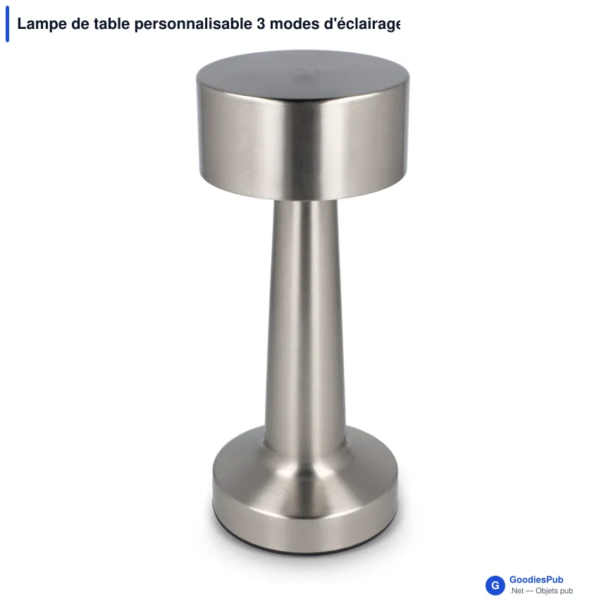 Lampe de table personnalisable 3 modes d'éclairage avec logo - Lumo - Image 4