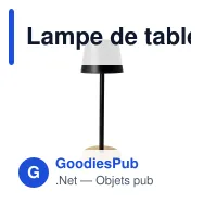 Lampe de table personnalisable à intensité variable avec logo - Solis - Miniature 2