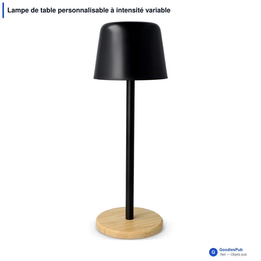 Lampe de table personnalisable à intensité variable avec logo - Solis - Image 2