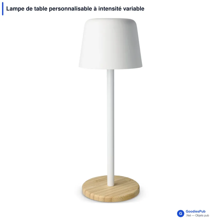 Lampe de table personnalisable à intensité variable avec logo - Solis - Image 3