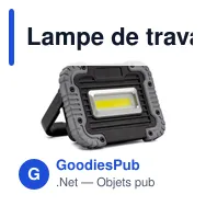 Lampe de travail personnalisable avec logo - Madalynn - Miniature 1