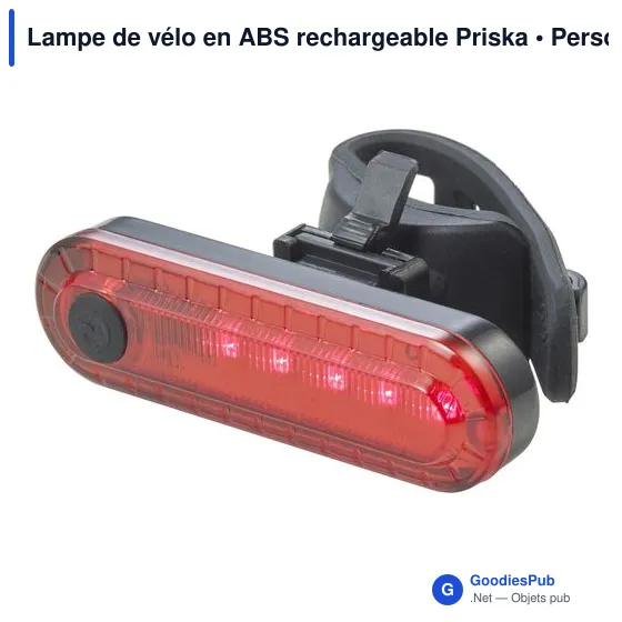 Lampe de vélo personnalisable Priska avec logo - Image 3