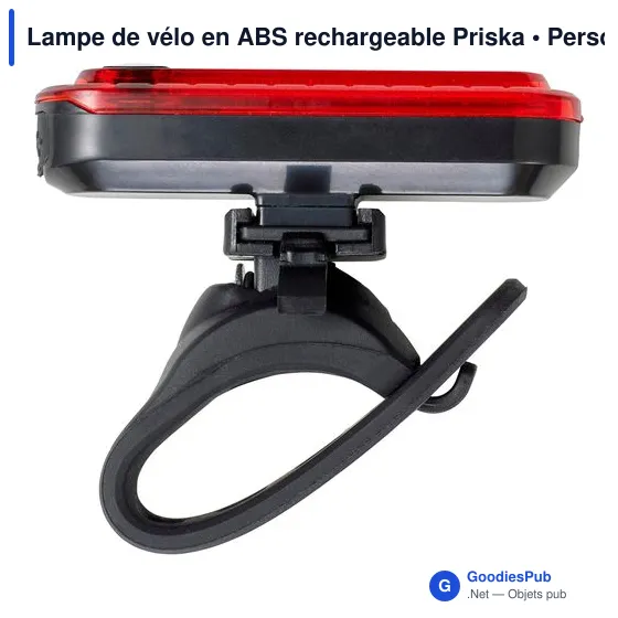 Lampe de vélo personnalisable Priska avec logo - Image 4