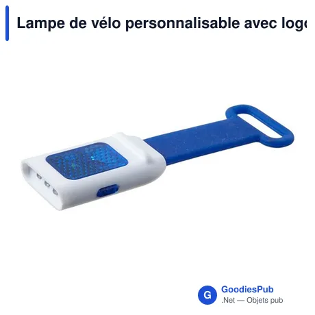 Lampe de vélo personnalisable avec logo - Modèle S7Z8JM