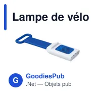 Lampe de vélo personnalisable avec logo - Modèle S7Z8JM - Miniature 4