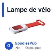 Lampe de vélo personnalisable avec logo - Modèle S7Z8JM - Miniature 5