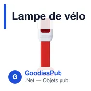 Lampe de vélo personnalisable avec logo - Modèle S7Z8JM - Miniature 6