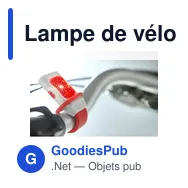 Lampe de vélo personnalisable avec logo - Modèle S7Z8JM - Miniature 8