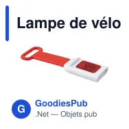 Lampe de vélo personnalisable avec logo - Modèle S7Z8JM - Miniature 9