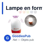 Lampe en forme d'œuf personnalisable en ABS avec logo - Œuf - Miniature 1