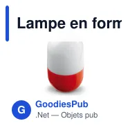 Lampe en forme d'œuf personnalisable en ABS avec logo - Œuf - Miniature 2